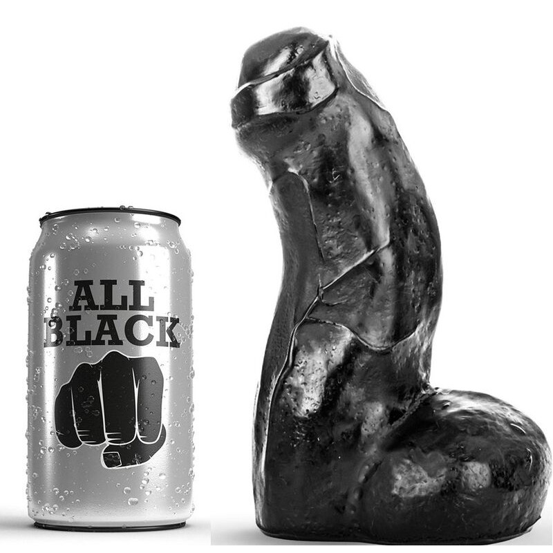 ALL BLACK - DONG NERO REALISTICO 17 CM ALL BLACK - DONG NERO REALISTICO 17 CM