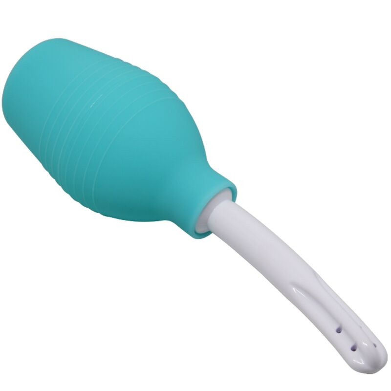 MR PLAY - DOCCIA ANALE IN GOMMA BLU PERA MR PLAY - DOCCIA ANALE IN GOMMA BLU PERA