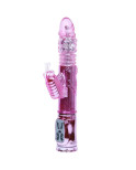 BAILE - VIBRATORE RICARICABILE CON ROTAZIONE E STIMOLATORE A FARFALLA PULSANTE BAILE - VIBRATORE RICARICABILE CON ROTAZIONE E STIMOLATORE A FARFALLA PULSANTE