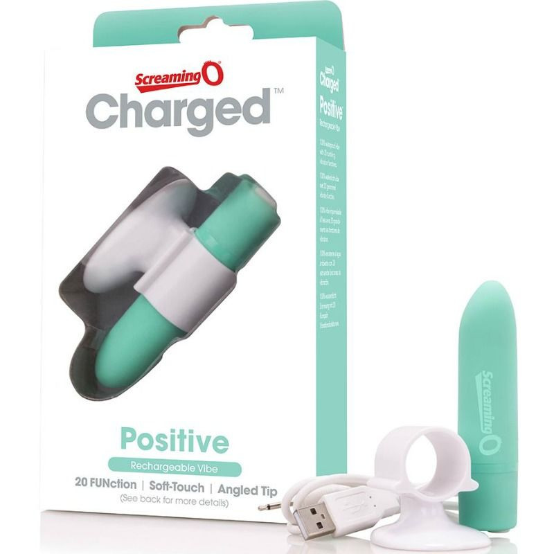 SCREAMING O - MASSAGGIATORE RICARICABILE POSITIVO VERDE SCREAMING O - MASSAGGIATORE RICARICABILE POSITIVO VERDE