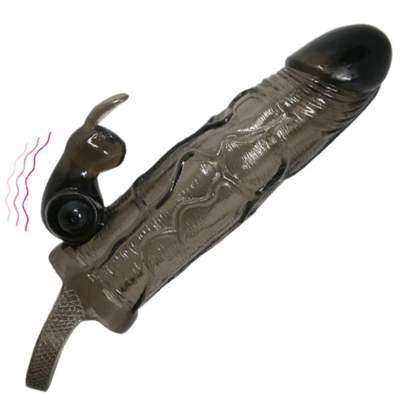 BAILE - COPERTURA PENE UOMO CORAGGIOSO CON CONIGLIO NERO 16.5 CM BAILE - COPERTURA PENE UOMO CORAGGIOSO CON CONIGLIO NERO 16.5 CM