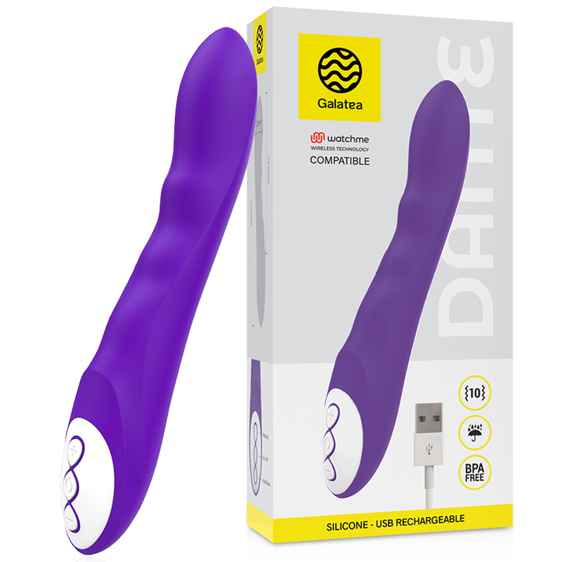 GALATEA - VIBRATORE DANTE LILLA COMPATIBILE CON TECNOLOGIA WIRELESS WATCHME GALATEA - VIBRATORE DANTE LILLA COMPATIBILE CON TECNOLOGIA WIRELESS WATCHME