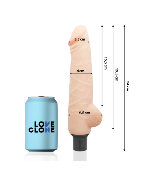 LOVECLONE - VIBRATORE HARALD AUTOLUBRIFICANTE 24 CM -O- 4 CM