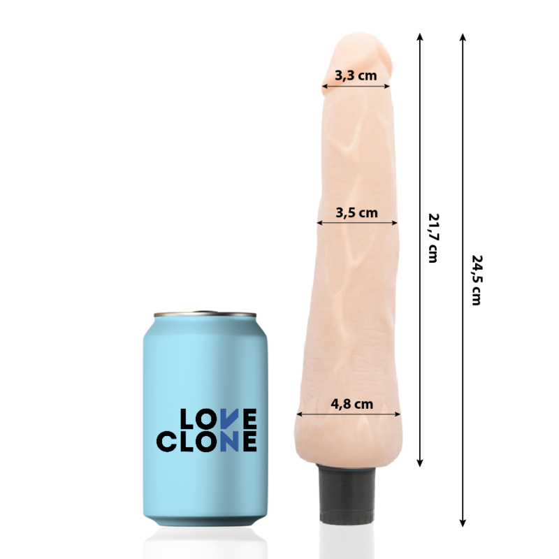 LOVECLONE - VIBRATORE AUTOLUBRIFICANTE RAGNAR 24.5 CM -O- 3.5 CM LOVECLONE - VIBRATORE AUTOLUBRIFICANTE RAGNAR 24.5 CM -O- 3.5 CM