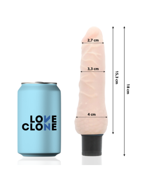 LOVECLONE - VIBRATORE AUTOLUBRIFICANTE SVEN 18.5 CM -O- 3.3 CM