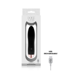 DOLCE VITA - VIBRATORE RICARICABILE QUATTRO NERO A 7 VELOCITÀ DOLCE VITA - VIBRATORE RICARICABILE QUATTRO NERO A 7 VELOCITÀ