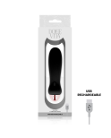 DOLCE VITA - VIBRATORE RICARICABILE CINQUE NERO A 7 VELOCITÀ DOLCE VITA - VIBRATORE RICARICABILE CINQUE NERO A 7 VELOCITÀ