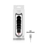 DOLCE VITA - VIBRATORE RICARICABILE SEI NERO 7 VELOCITÀ DOLCE VITA - VIBRATORE RICARICABILE SEI NERO 7 VELOCITÀ
