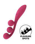 SATISFYER - MULTI VIBRATORE TRI BALL 1 ROSSO SATISFYER - MULTI VIBRATORE TRI BALL 1 ROSSO