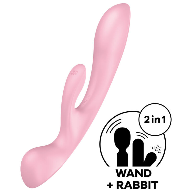 SATISFYER - TRIPLE OH VIBRAZIONE IBRIDA BLU SATISFYER - TRIPLE OH VIBRAZIONE IBRIDA BLU
