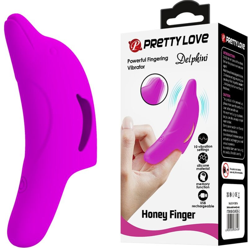 PRETTY LOVE - POTENTE STIMOLATORE DELLE DITA DELPHINI VIOLA PRETTY LOVE - POTENTE STIMOLATORE DELLE DITA DELPHINI VIOLA