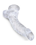 KING COCK - CLEAR PENE CURVO REALISTICO CON SFERE 16.5 CM TRASPARENTE KING COCK - CLEAR PENE CURVO REALISTICO CON SFERE 16.5 CM TRASPARENTE