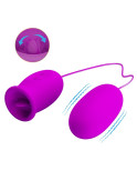 PRETTY LOVE - VIBRATORE RICARICABILE DAISY DUAL EGG VIOLA PRETTY LOVE - VIBRATORE RICARICABILE DAISY DUAL EGG VIOLA