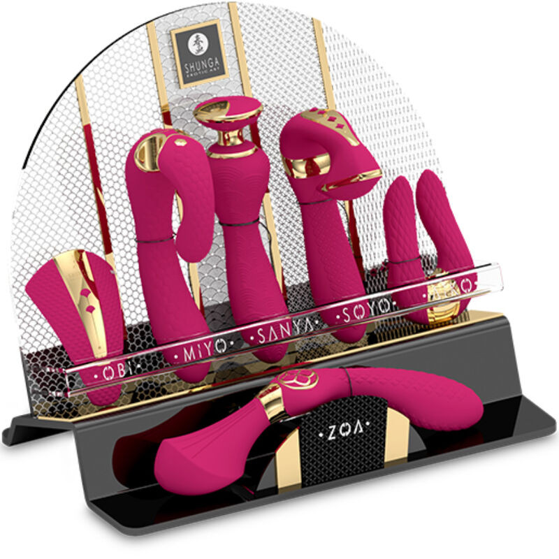 SHUNGA - ESPOSITORE DA 6 MASSAGGIATORI INTITI FUCSIA SHUNGA - ESPOSITORE DA 6 MASSAGGIATORI INTITI FUCSIA