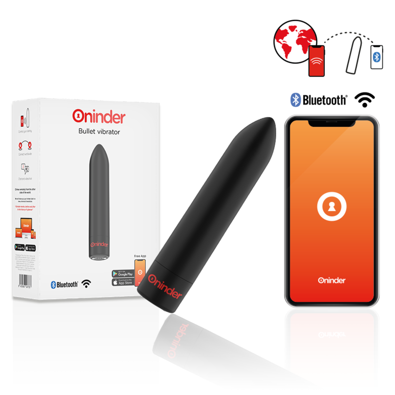 ONINDER - BERLIN VIBRATORE BULLET NERO 9 MODALITÀ 8,5 X 2 CM - APP GRATUITA ONINDER - BERLIN VIBRATORE BULLET NERO 9 MODALITÀ 8,5 X 2 CM - APP GRATUITA