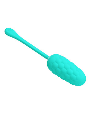 PRETTY LOVE - UOVO VIBRANTE CON TEXTURE MARINA RICARICABILE VERDE ACQUA