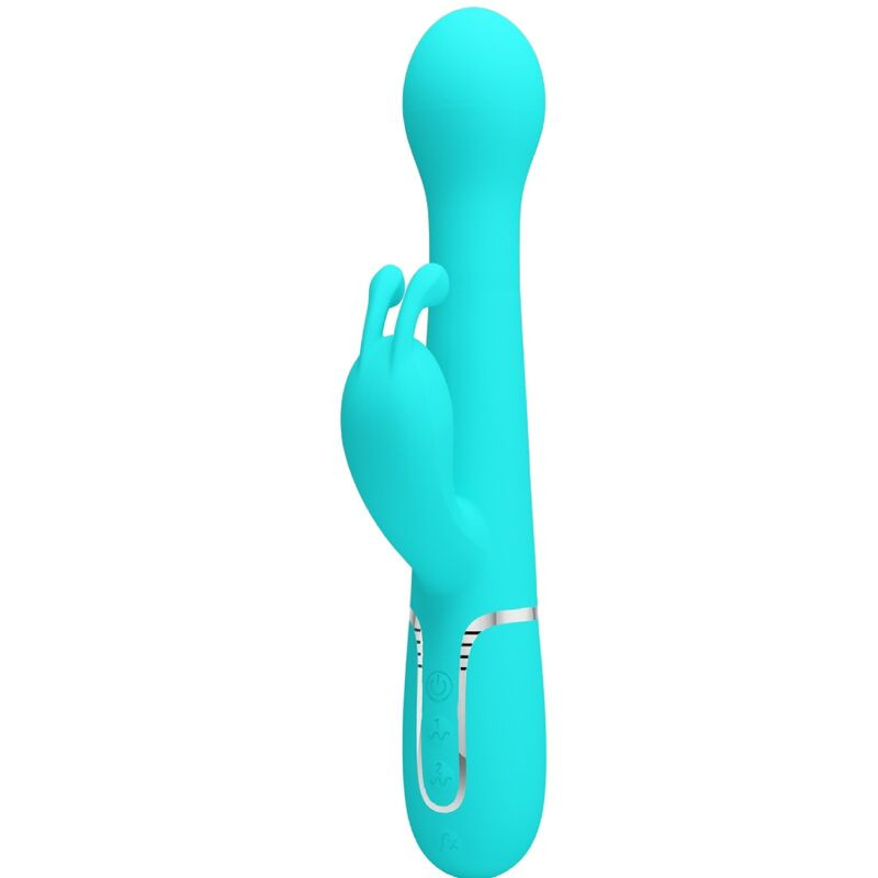PRETTY LOVE - VIBRATORE DEJON RABBIT 3 IN 1 MULTIFUNZIONE VERDE ACQUA PRETTY LOVE - VIBRATORE DEJON RABBIT 3 IN 1 MULTIFUNZIONE VERDE ACQUA