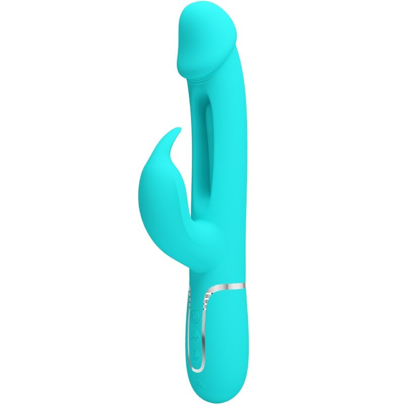 PRETTY LOVE - VIBRATORE DEJON RABBIT 3 IN 1 MULTIFUNZIONE VERDE ACQUA PRETTY LOVE - VIBRATORE DEJON RABBIT 3 IN 1 MULTIFUNZIONE VERDE ACQUA