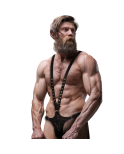FETISH SUBMISSIVE ATTITUDE - IMBRAGATURA IN ECOPELLE A FORMA DI V DA UOMO FETISH SUBMISSIVE ATTITUDE - IMBRAGATURA IN ECOPELLE A FORMA DI V DA UOMO