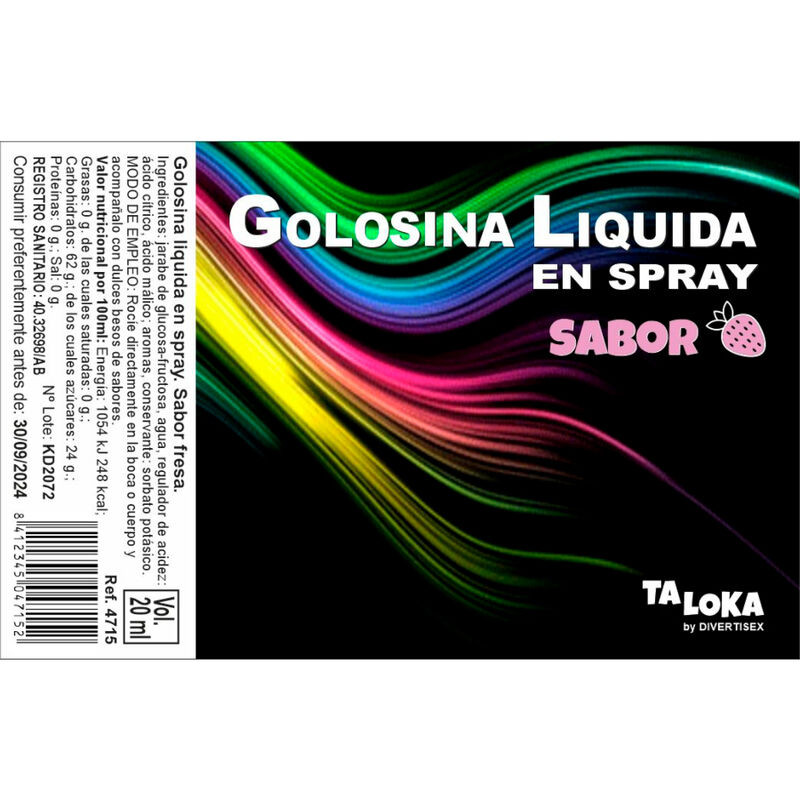 TALOKA - SPRAY LIQUIDO PER CARAMELLE ALLA FRAGOLA TALOKA - SPRAY LIQUIDO PER CARAMELLE ALLA FRAGOLA
