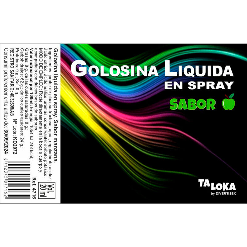 TALOKA - SPRAY LIQUIDO PER CARAMELLE ALLA MELA TALOKA - SPRAY LIQUIDO PER CARAMELLE ALLA MELA