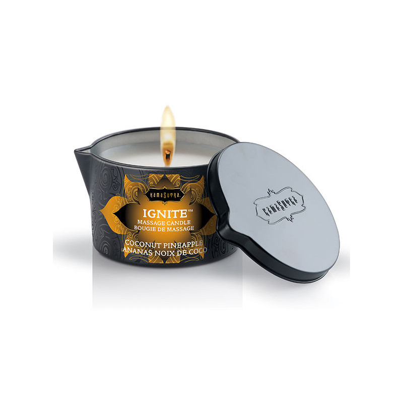 KAMASUTRA - CANDELA DA MASSAGGIO COCCO E ANANAS 170GR KAMASUTRA - CANDELA DA MASSAGGIO COCCO E ANANAS 170GR