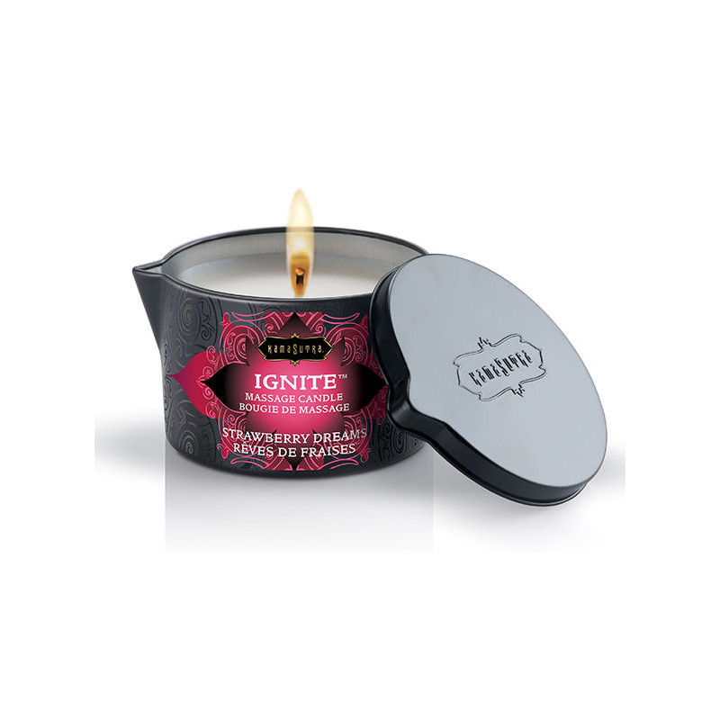 KAMASUTRA - CANDELA DA MASSAGGIO STRAWBERRY DREAMS 170 GR KAMASUTRA - CANDELA DA MASSAGGIO STRAWBERRY DREAMS 170 GR