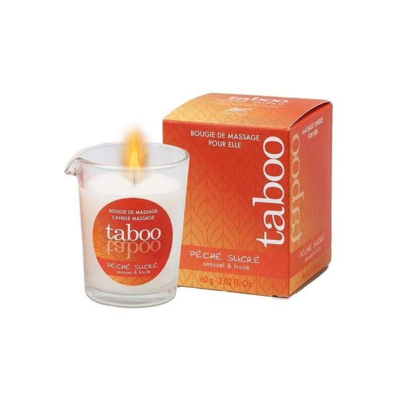 RUF - CANDELA DA MASSAGGIO TABOO PER LEI AROMA DI NETTARINA PECHE SUCRE RUF - CANDELA DA MASSAGGIO TABOO PER LEI AROMA DI NETTARINA PECHE SUCRE