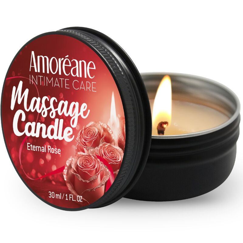 AMOREANE - CANDELA DA MASSAGGIO ROSA ETERNA 30 ML AMOREANE - CANDELA DA MASSAGGIO ROSA ETERNA 30 ML
