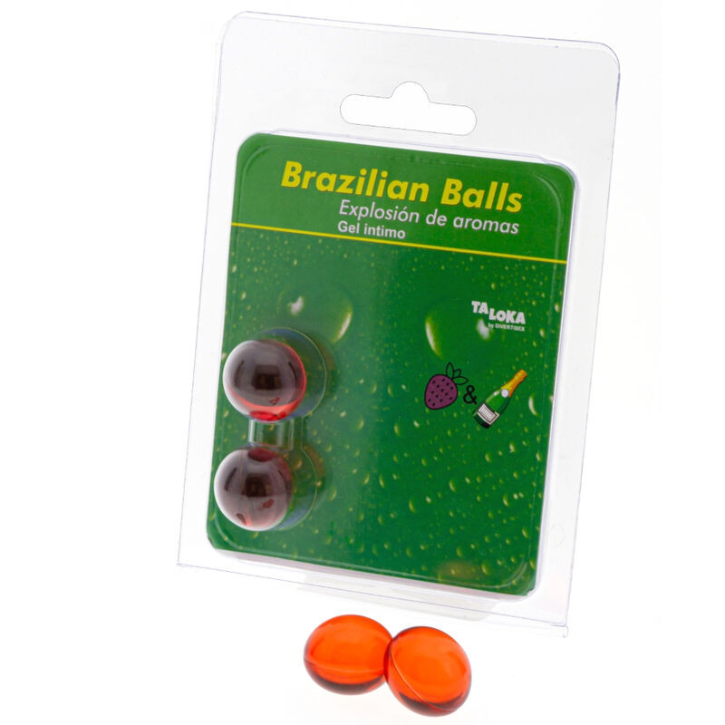 TALOKA - 2 SFERE BRASILIANE GEL INTIMO FRAGOLE E CHAMPAGNE TALOKA - 2 SFERE BRASILIANE GEL INTIMO FRAGOLE E CHAMPAGNE