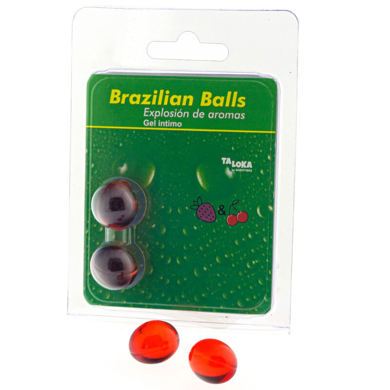 TALOKA - 2 PALLINE BRASILIANE GEL INTIMO FRAGOLA E CILIEGIA TALOKA - 2 PALLINE BRASILIANE GEL INTIMO FRAGOLA E CILIEGIA