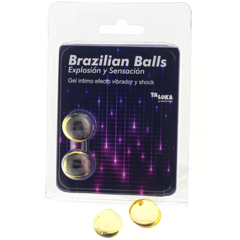 TALOKA - 2 SFERE BRASILIANE GEL EMOZIONANTE VIBRANTE ED EFFETTO SHOCK TALOKA - 2 SFERE BRASILIANE GEL EMOZIONANTE VIBRANTE ED EFFETTO SHOCK