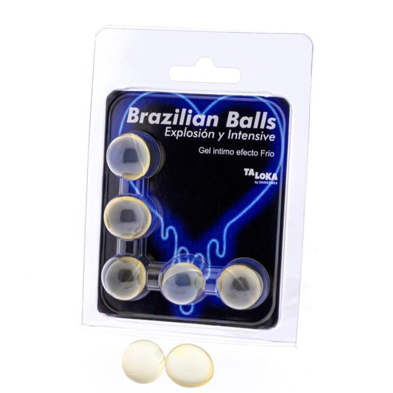 TALOKA - 5 SFERE BRASILIANE GEL EMOZIONANTE EFFETTO FREDDO E VIBRAZIONE TALOKA - 5 SFERE BRASILIANE GEL EMOZIONANTE EFFETTO FREDDO E VIBRAZIONE