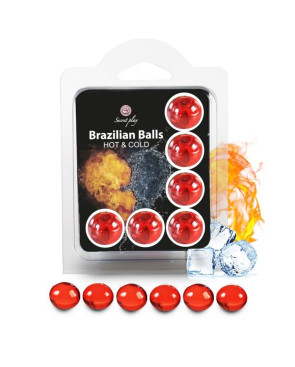 SECRETPLAY - SET 6 PALLINE BRASILIANE EFFETTO CALDO E FREDDO