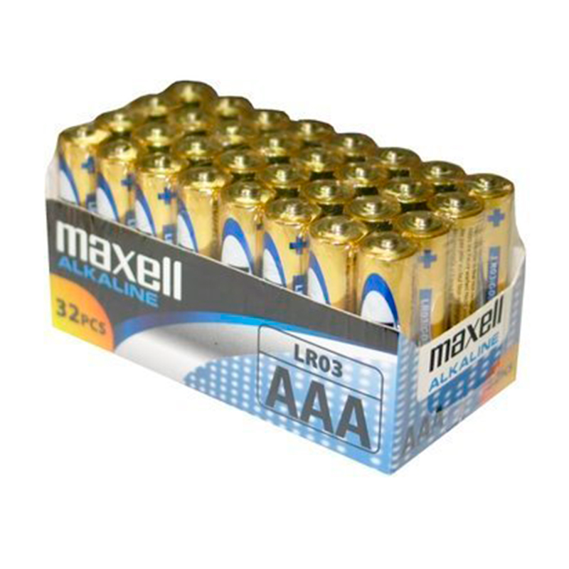 MAXELL - PACCO BATTERIA AAA LR03*32 UDS MAXELL - PACCO BATTERIA AAA LR03*32 UDS