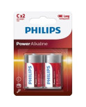 PHILIPS - POWER ALKALINE PILA C LR14 BLISTER * 2 PHILIPS - POWER ALKALINE PILA C LR14 BLISTER * 2
