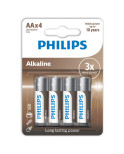 PHILIPS - BATTERIE ALCALINE AA LR6 CONFEZIONE DA 4 PHILIPS - BATTERIE ALCALINE AA LR6 CONFEZIONE DA 4