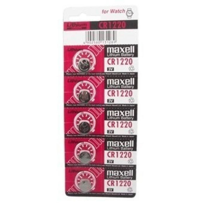 MAXELL - BATTERIA LITIO CR1220 3V 5UDS MAXELL - BATTERIA LITIO CR1220 3V 5UDS
