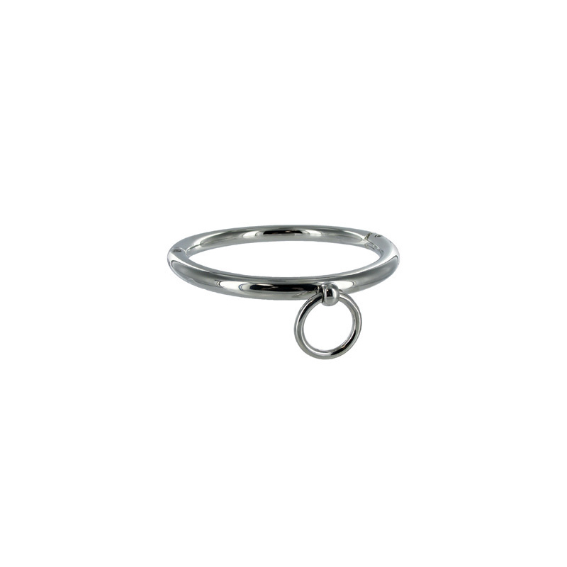 METAL HARD - COLLANA BDSM CON ANELLO 18CM METAL HARD - COLLANA BDSM CON ANELLO 18CM