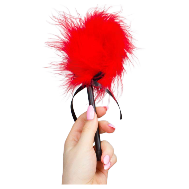 GIOCO SEGRETO - SPOLVERINO MARABOU ROSSO GIOCO SEGRETO - SPOLVERINO MARABOU ROSSO