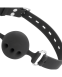 DARKNESS - BAVAGLINO IN SILICONE TRASPIRANTE NERO DARKNESS - BAVAGLINO IN SILICONE TRASPIRANTE NERO