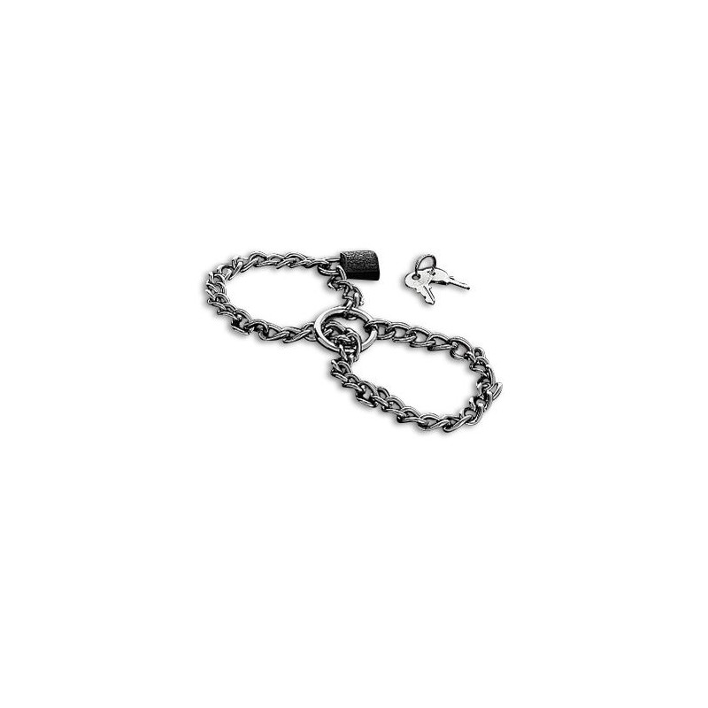 METAL HARD - MANETTE CON CATENA IN ACCIAIO INOSSIDABILE. METAL HARD - MANETTE CON CATENA IN ACCIAIO INOSSIDABILE.