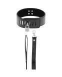 DARKNESS - COLLARE BDSM CON CHIUSURA NERA DARKNESS - COLLARE BDSM CON CHIUSURA NERA