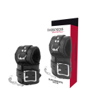 DARKNESS - MANETTE BDSM RIVESTITE NERE DARKNESS - MANETTE BDSM RIVESTITE NERE