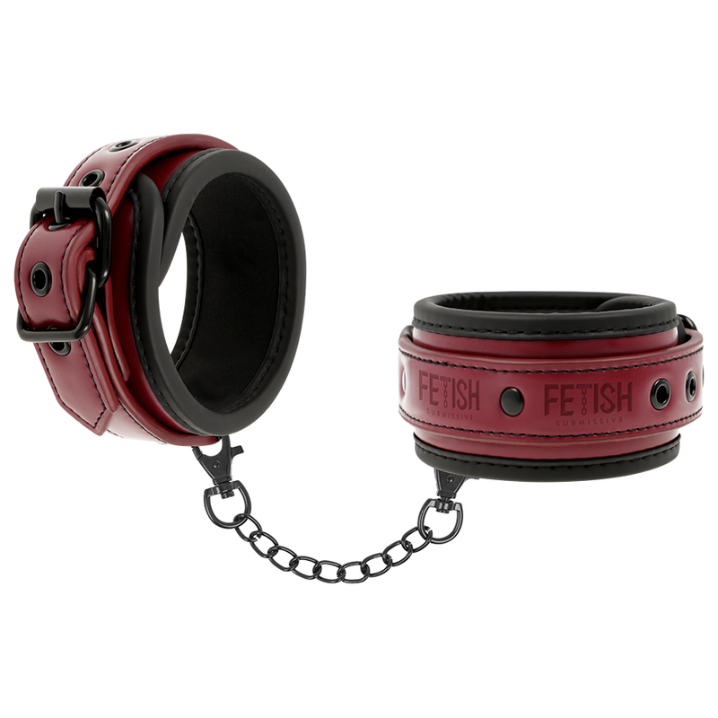 FETISH SUBMISSIVE DARK ROOM - MANETTE VEGAN IN PELLE CON FODERA IN NEOPRENE FETISH SUBMISSIVE DARK ROOM - MANETTE VEGAN IN PELLE CON FODERA IN NEOPRENE
