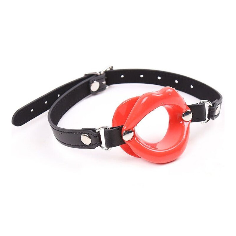OHMAMA FETISH - BAVAGLIO LABBRA ROSSO CON CINTURINO OHMAMA FETISH - BAVAGLIO LABBRA ROSSO CON CINTURINO