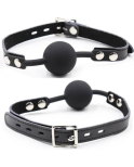 OHMAMA FETISH - BALL GAG IN SILICONE CON CINTURA IN PELLE OHMAMA FETISH - BALL GAG IN SILICONE CON CINTURA IN PELLE
