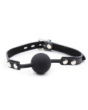 OHMAMA FETISH - BALL GAG IN SILICONE CON CINTURA IN PELLE OHMAMA FETISH - BALL GAG IN SILICONE CON CINTURA IN PELLE