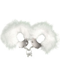 ADRIEN LASTIC - MANETTE IN METALLO CON PIUME BIANCHE ADRIEN LASTIC - MANETTE IN METALLO CON PIUME BIANCHE