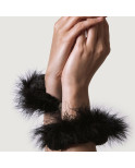 ADRIEN LASTIC - MANETTE IN METALLO CON PIUME NERE ADRIEN LASTIC - MANETTE IN METALLO CON PIUME NERE